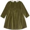 Green Antonella Velvet Girl Empire Dress - Dresses - 4