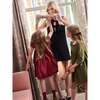 Green Antonella Velvet Girl Empire Dress - Dresses - 5