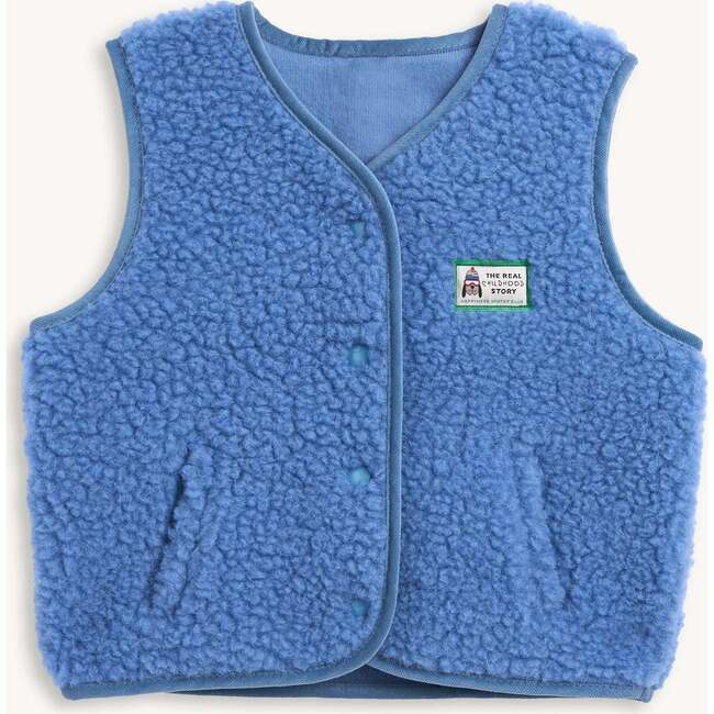 Children's Merino Wool Vest, Ice Blue