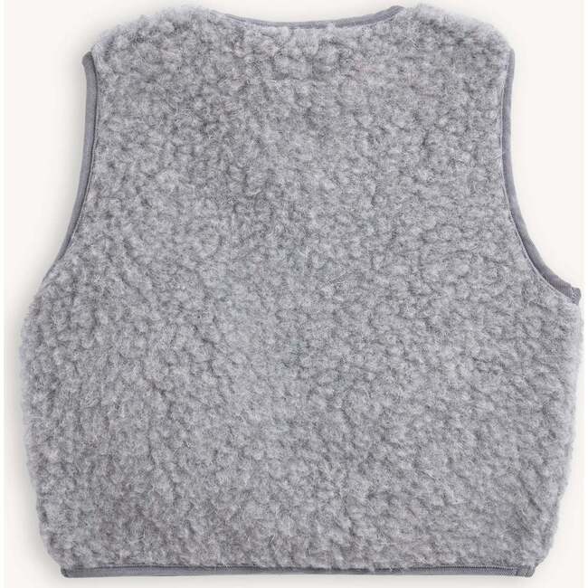 Children's Merino Wool Vest, Stone Grey