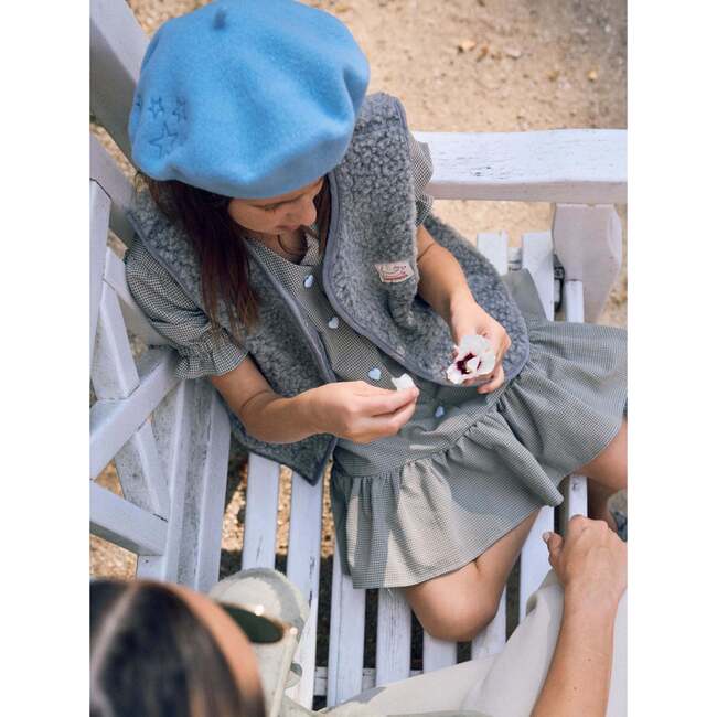 Children's Merino Wool Vest, Stone Grey - Vests - 3