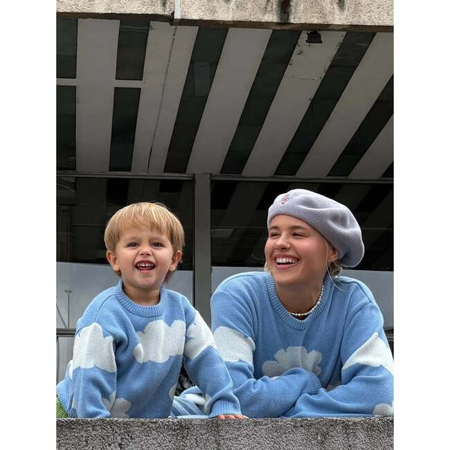 Children's Wool Blend Sweater, Cloudy - Sweaters - 4