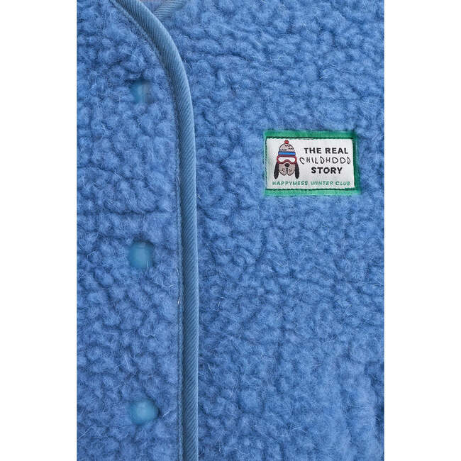 Children's Merino Wool Vest, Ice Blue - Vests - 3