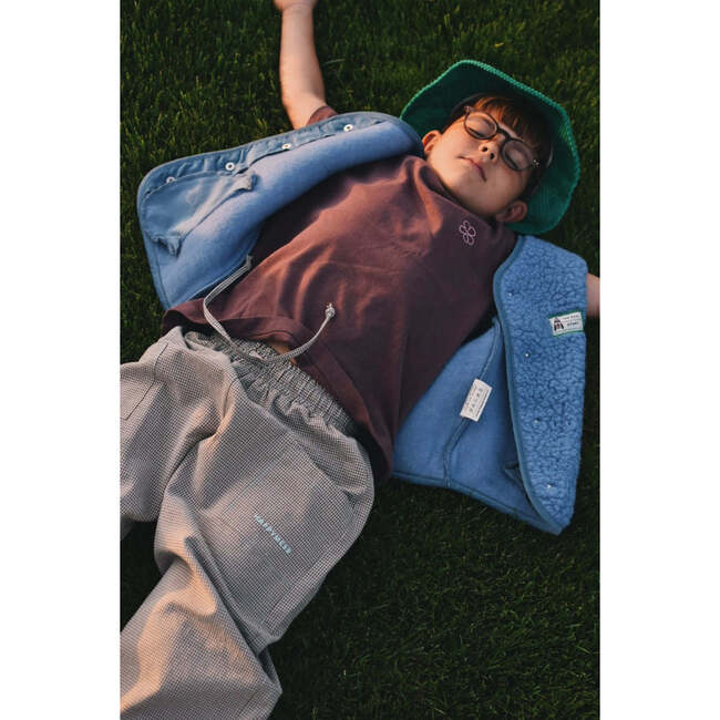 Children's Merino Wool Vest, Ice Blue - Vests - 4