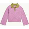 Children's Cotton Sweater, Blush Hearts - Sweaters - 1 - thumbnail