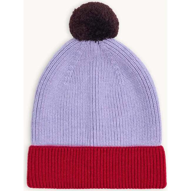 Children's Merino Wool Beanie, Berry & Red