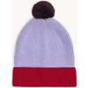 Children's Merino Wool Beanie, Berry & Red - Hats - 1 - thumbnail