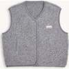Adults Merino Wool Vest, Stone Grey - Vests - 1 - thumbnail