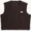 Adults Merino Wool Vest, Chocolate Brown - Vests - 1 - thumbnail