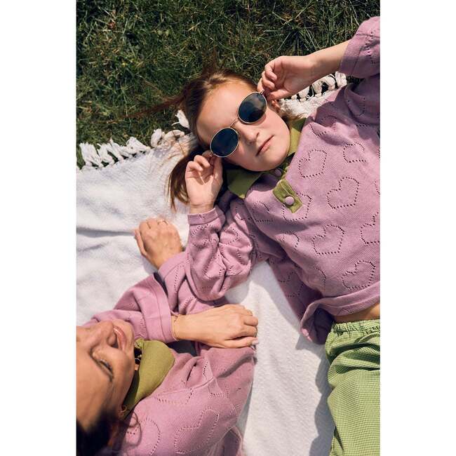 Children's Cotton Sweater, Blush Hearts - Sweaters - 3