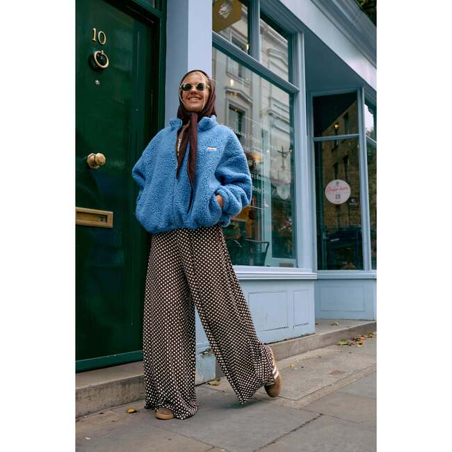 Adults Wool Bomber Jacket, Ice Blue