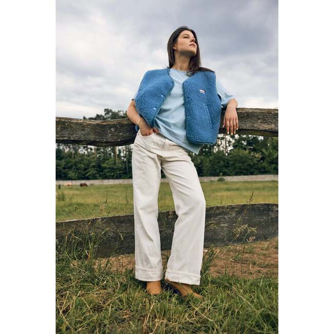 Adults Merino Wool Vest, Ice Blue - Vests - 3