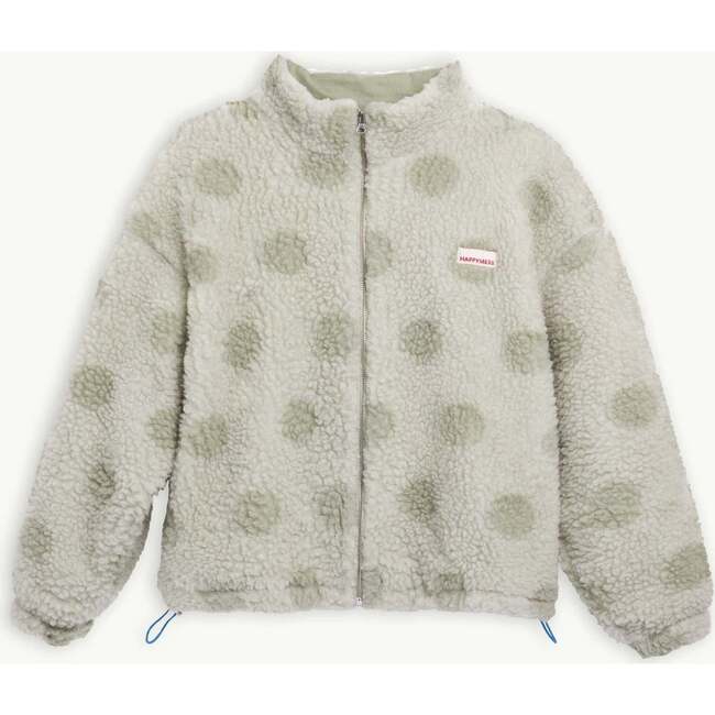 Adult Wool Bomber Jacket, Polka Dots