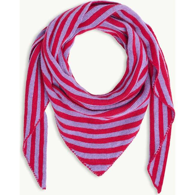 Adult Wool Blend Scarf, Berry Bloom