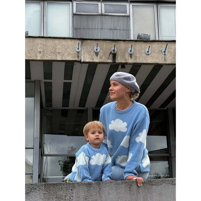 Adult Wool Blend Sweater, Cloudy