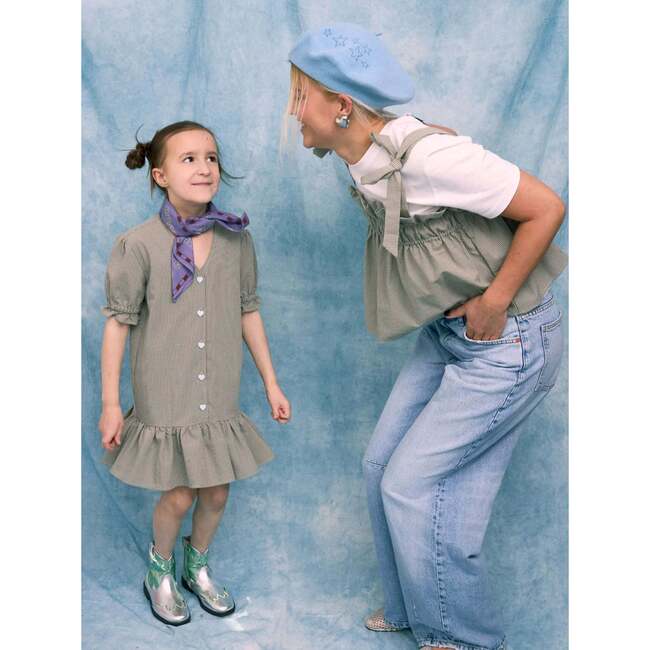 Adult Woolen Beret, Blue Stars - Hats - 3