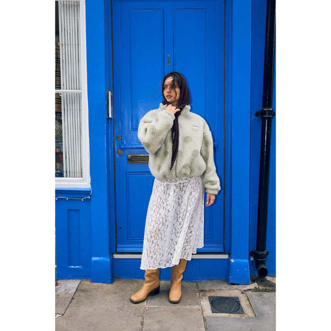 Adult Wool Bomber Jacket, Polka Dots - Jackets - 3