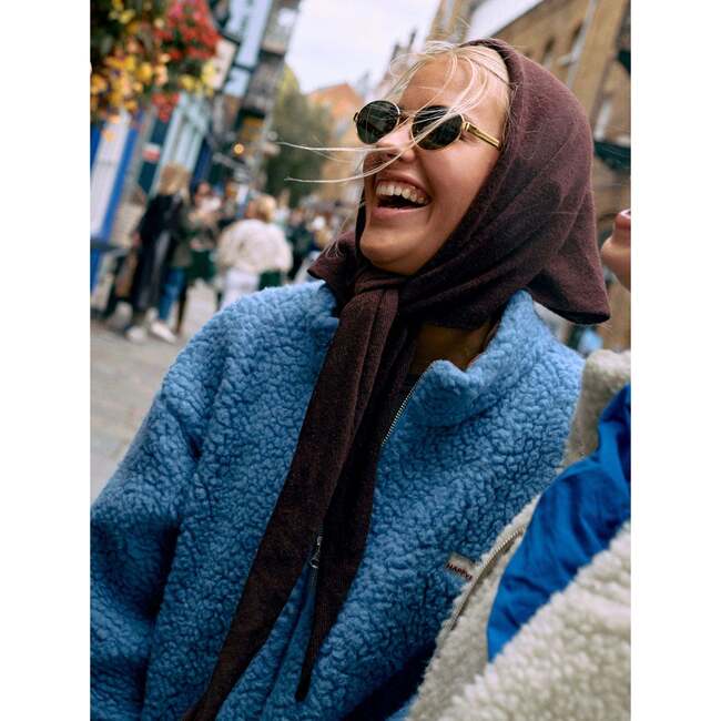 Adult Wool Blend Scarf, Chocolate Brown - Scarves - 3