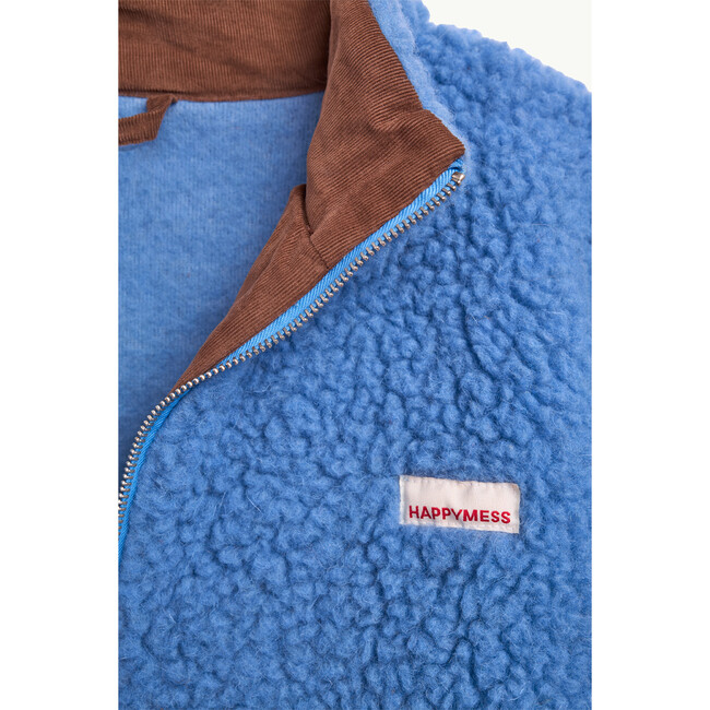 Adults Wool Bomber Jacket, Ice Blue - Jackets - 5