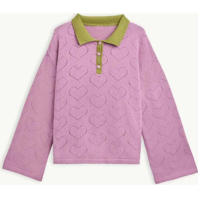 Adult Cotton Sweater, Blush Hearts