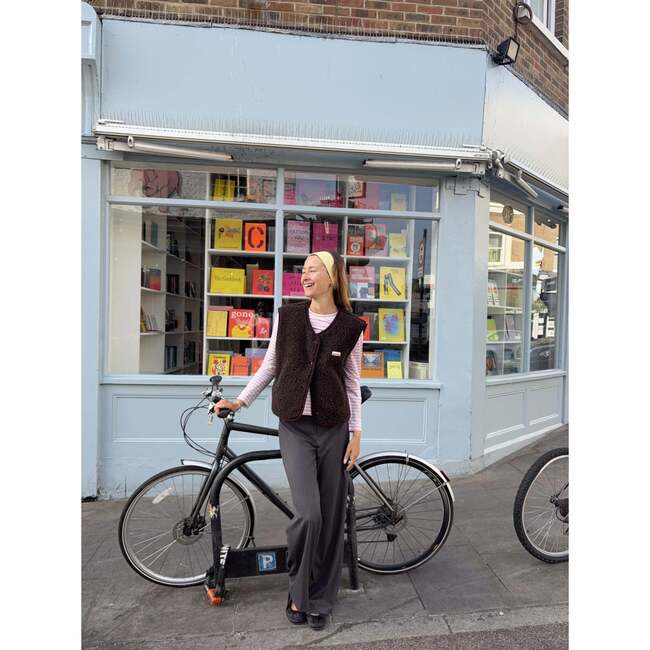 Adults Merino Wool Vest, Chocolate Brown - Vests - 4