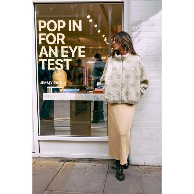 Adult Wool Bomber Jacket, Polka Dots - Jackets - 5