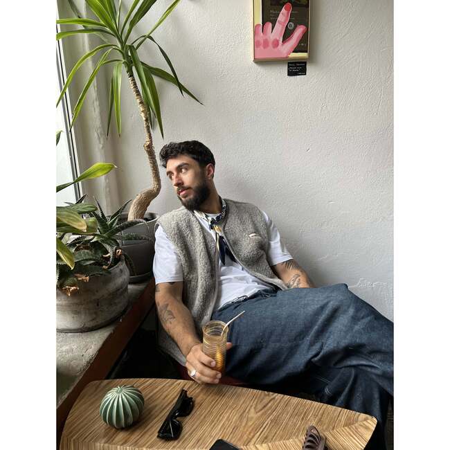 Adults Merino Wool Vest, Stone Grey - Vests - 4