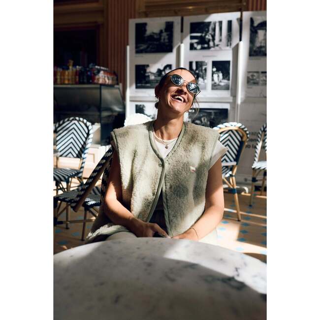 Adults Merino Wool Vest, Polka Dots - Vests - 3