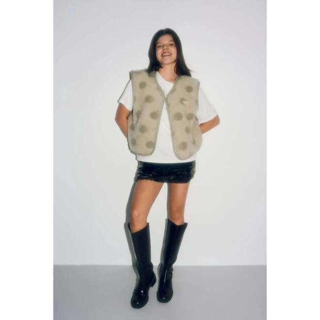 Adults Merino Wool Vest, Polka Dots - Vests - 4