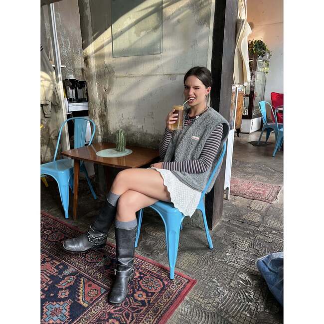 Adults Merino Wool Vest, Stone Grey - Vests - 5