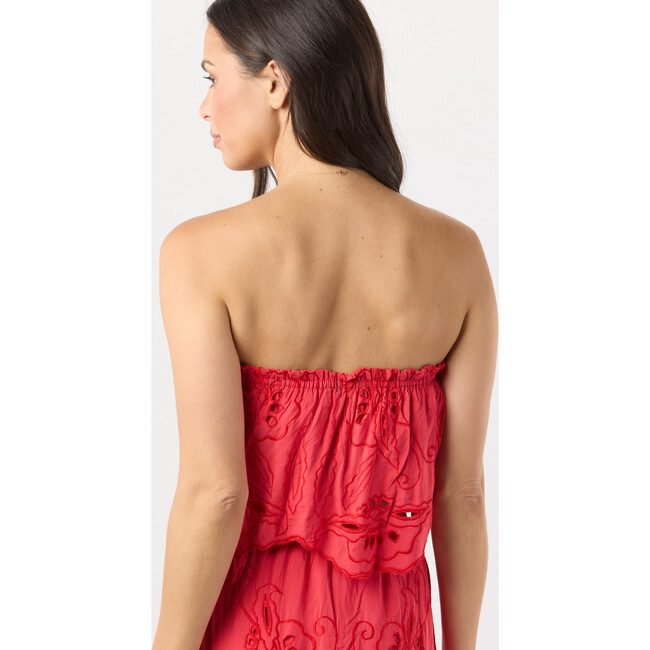 Heliconia Top, Ruby Red - Blouses - 3