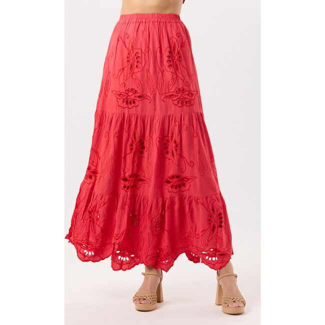 Heliconia Skirt, Ruby Red - Skirts - 3