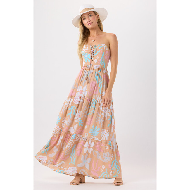 Perth Maxi Dress, Shellscapes Sand