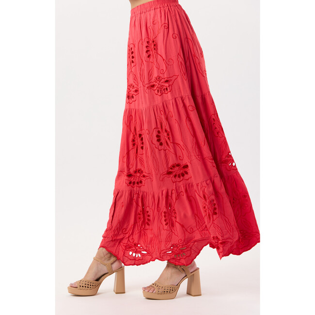Heliconia Skirt, Ruby Red - Skirts - 4