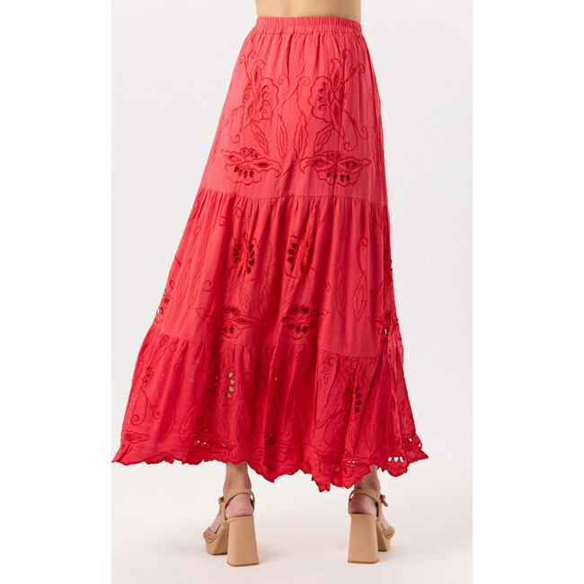 Heliconia Skirt, Ruby Red - Skirts - 5