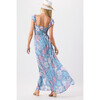 Hollie Maxi Dress, Shellscapes Dusty Blue - Dresses - 2 - thumbnail