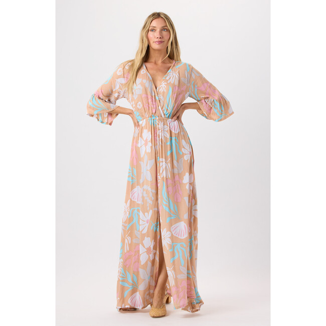 Surry Maxi Dress, Shellscapes Sand - Dresses - 4