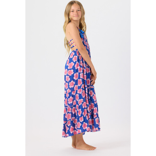 Kids Bellini Dress, Lanai Floral Royal Blue - Dresses - 3