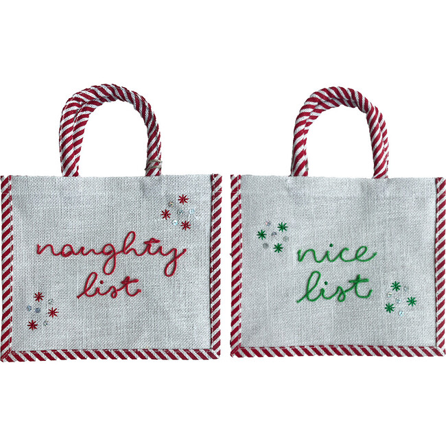 Double Sided Naughty and Nice Tote Bag