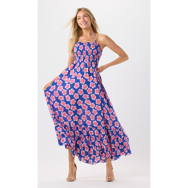 Bellini Maxi Dress, Lanai Floral Royal Blue