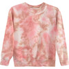 Personalized Toddler & Kids Tie-Dye Sweatshirt, Dustdye Rose Pink/Beige - Sweatshirts - 3