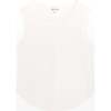 Tenly Rayon Rib Exposed Seam Tank Top, White - Tank Tops - 1 - thumbnail