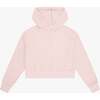 Tenly Hacci Rib Box Hoodie Pullover, Pink - Sweatshirts - 1 - thumbnail