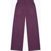 Tenly Hacci Jersey Wide Leg Pocket Pants, Purple - Pants - 1 - thumbnail