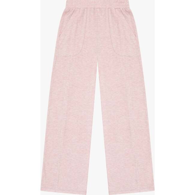 Tenly Hacci Jersey Wide Leg Pocket Pants, Pink