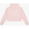 Tenly Hacci Rib Box Hoodie Pullover, Pink - Sweatshirts - 2