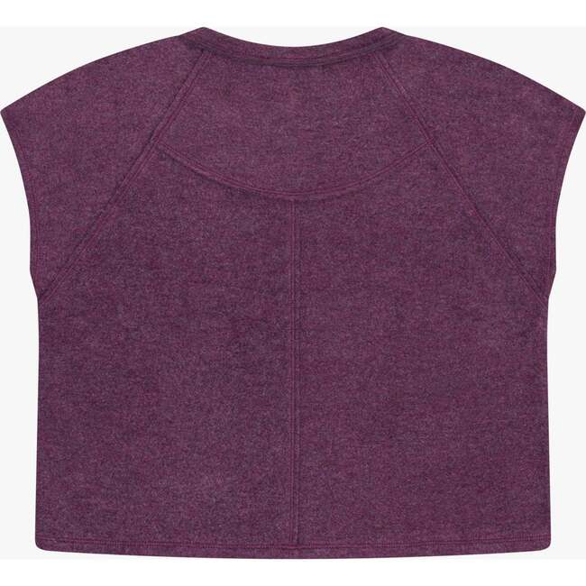 Tenly Hacci Jersey Sleeveless Raglan Tee, Purple
