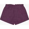 Tenly Hacci Jersey High Waist Drawstring Short, Purple - Shorts - 2