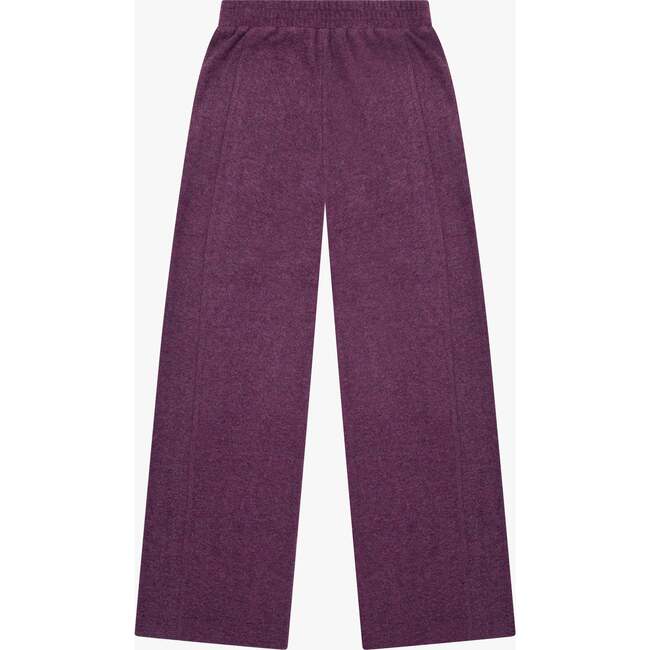 Tenly Hacci Jersey Wide Leg Pocket Pants, Purple