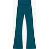 Tenly Hacci Rib Waisted Flared Pants, Blue - Pants - 2